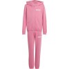 Detská súprava adidas, 3 STRIPES TRACKSUIT ružová,biela 140