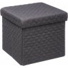 5five Simply Smart Bella Šedá 31x31 cm puf s úložným priestorom