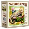 WOODEN CITY Dřevěné puzzle Chameleon a květiny 505 dílků