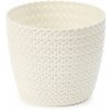 LAMELA, kvetináč MAGNOLIA JERSEY 22 x 18,5 cm, krémový