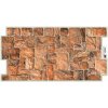 PVC obkladový panel Stone Brown Cubes 0,4 mm, 98 x 49,8 cm