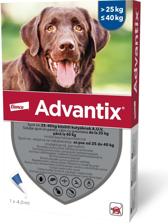 Advantix spot-on 25-40 kg 4 x 4 ml