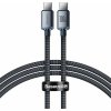 Baseus CAJY000601 Crystal Shine Series Datový Kabel USB-C - USB-C 100W 1,2m Black