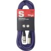 Stagg SMC10 CPP, mikrofonní kabel XLR/XLR, 10m, fialový