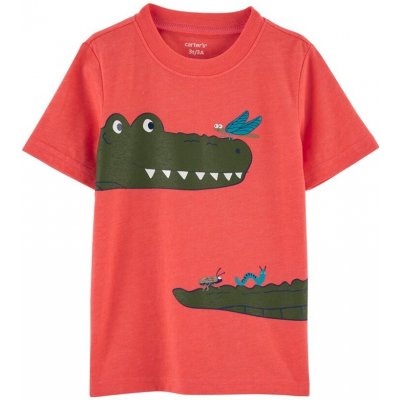 CARTER'S Tričko krátky rukáv Red Alligator chlapec