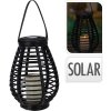 Lampáš solárny 26 cm čierna