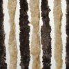 Dekoratívny záves proti hmyzu na dvere karavanu Brunner, 100 × 205 cm farba tmavohnedá/béžová