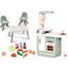 Set kuchynka s posedením Cherry Kitchen Smoby s elektronickými funkciami a stôl s 2 stoličkami a potraviny