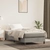 vidaXL Matrac s taštičkovými pružinami bledosivý 100x200x20 cm zamat 347748