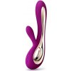 Lelo Soraya 2 vibrátor so stimulátorom klitorisu Deep Rose 22 cm