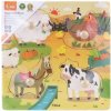 Viga puzzle s úchyty Farma 4 ks