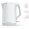 AENO Rychlovarná kanvica EK2 - 1,5l, 2200W, biela, Strix, dvojvrstvá stena, auto vypnutie AEK0002