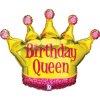 Fóliový balón koruna Birthday Queen – 75 x 58 cm