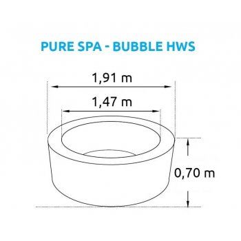 Marimex Pure Spa Bubble HWS 11400217