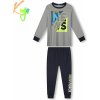Chlapčenské pyžamo - KUGO MP3782, šedá Farba: Sivá, Veľkosť: 146