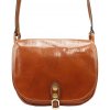 Dámska kožená kabelka cez rameno hnedá Florence, crossbody 30 x 26 x 12 cm