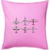 Lietadlo modelár - Vankúš 50x50 - 50x50 - Iba poťah ( Ružová )