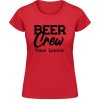 Akciové Dámske Tričko SoftStyle Gildan Pivný dizajn Team Leader Červená Dámske