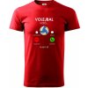 Volejbal volá - Klasické pánske tričko vyššej gramáže - 4XL ( Červená )