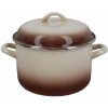 Metalac smaltovaný hrniec s pokrievkou 24 cm / 6,75 L CAPUCCINO