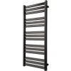 Kúpeľňový radiátor Paso 15, 500 × 1120 mm, 320 W, plochý, teplovodný, čierny, PA15-500SO