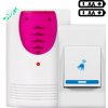 TAI-ERAN DoorBELL 32798-pink Domový bezdrôtový zvonček