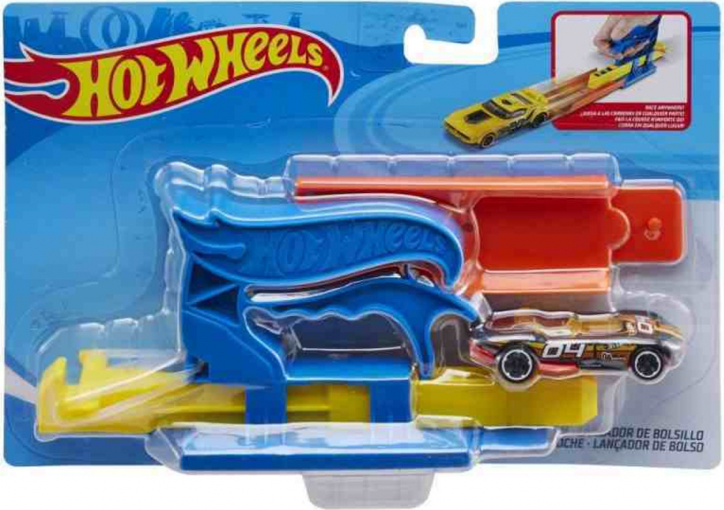 MATTEL Hot Wheels Odpalovací rampa modrá