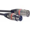 Stagg SMC1 RD, kabel mikrofonní XLR/XLR, 1m