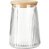 Excellent Houseware Sklenená nádoba na potraviny Stripe 1000 ml