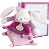Doudou Darčeková sada - Hudobná hračka ružový zajačik 17 cm