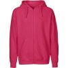 Neutral Mikina s kapucí O 63301 na zip, bio bavlna, pánská COT77633104804-pink XL Růžová