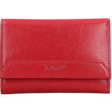 Lagen dámska kožená peňaženka LG 11 Red