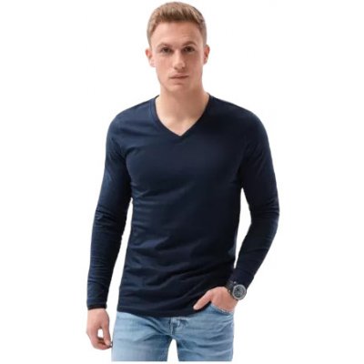 Ombre T-shirt LS 136 V5 navy modré