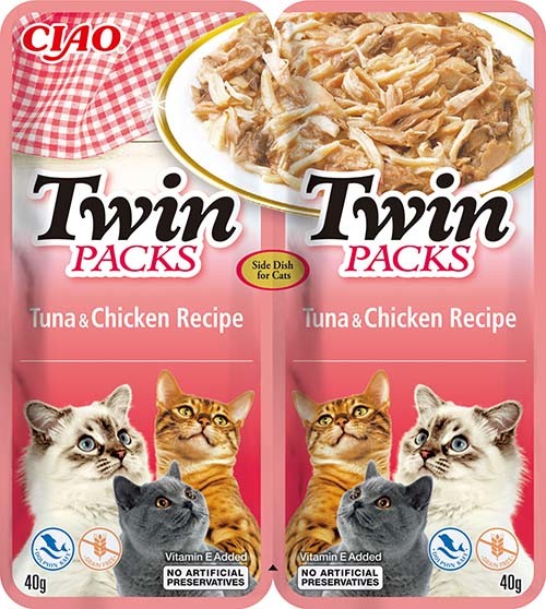 Churu Cat Twin Packs tuniak a kura vo vývare 80 g