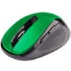 C-TECH myš WLM-02, černo-zelená, bezdrátová, 1600DPI, 6 tlačítek, USB nano receiver WLM-02G