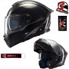 Motocyklová vyklápacia prilba MT ATOM 2 SV SOLID GLOSS BLACK čierna DARČEKY