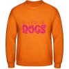 AWDis Mikina s Nápisom - So psami je život krajší - Orange Crush - XL - Pánske