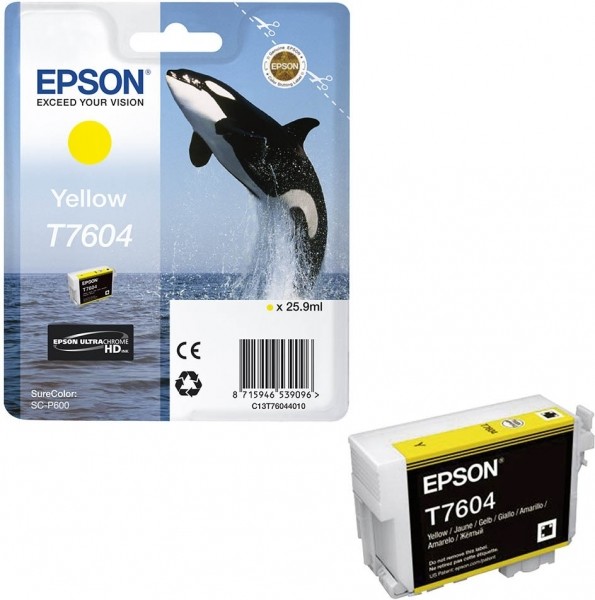 Epson T7604 Yellow - originálny