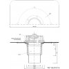 Strešný vpust priamy TW PVC S Typ: 125 PVC S - DN 125