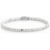 Rebel&Rose Biely obrúbený náramok Virgin White RR-40081-S 16,5 cm - S