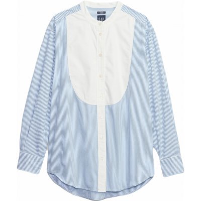 Gap Big Shirt svetlomodrá biela