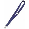 Snúrka na krk DURABLE Závesný remienok 20 mm so skobou modrý 10 ks