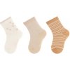 Detské ponožky z bavlny výhodné balenie 3 páry Labky Sterntaler Veľkosť: 17-18