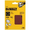 Dewalt DT3025 papier brúsny 115x115mm p240 dierovaný suchý zips 10ks