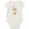 Detské body GAP, LOGO biela,mix 12-18M