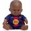 Miniland Realistická bábika FC Barcelona – Chlapček (Afričan), 21 cm