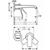 Umyvadlová baterie Hansgrohe Vivenis 75050670, černá