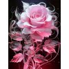 NORIMPEX Diamantové maľovanie Dymová ruža 30 x 40 cm