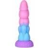 Paloqueth Realistic Big Dragon Monster Dildo with Suction Cup 21.6cm Pink-Blue-Purple