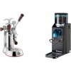 La Pavoni Esperto Abile + Rancilio Rocky Doserless, black